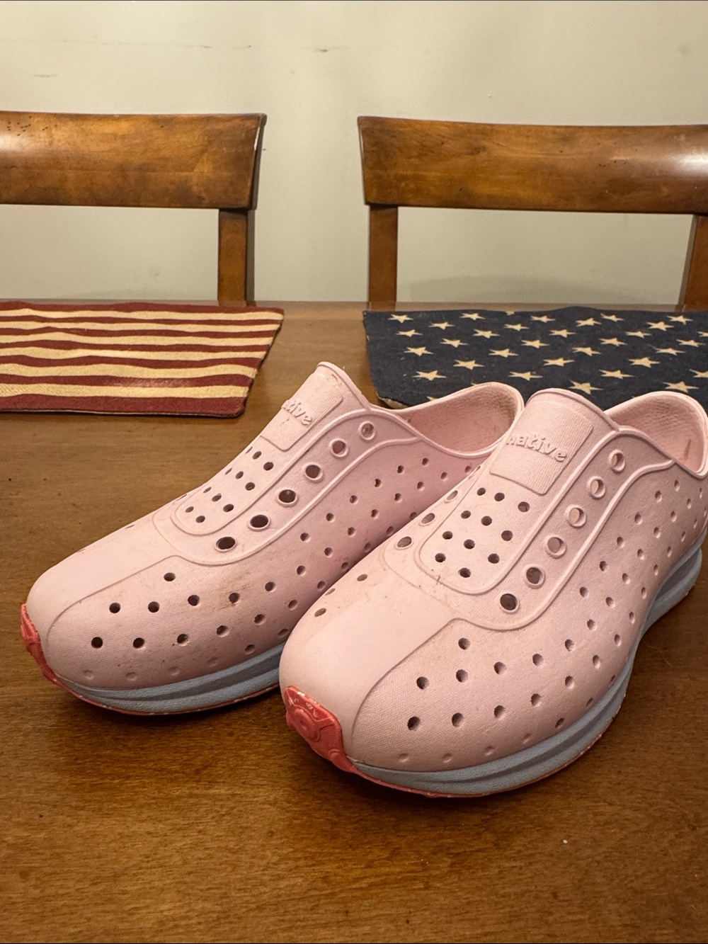 Native Kids Pink Slip-On Water Shoes